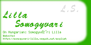 lilla somogyvari business card